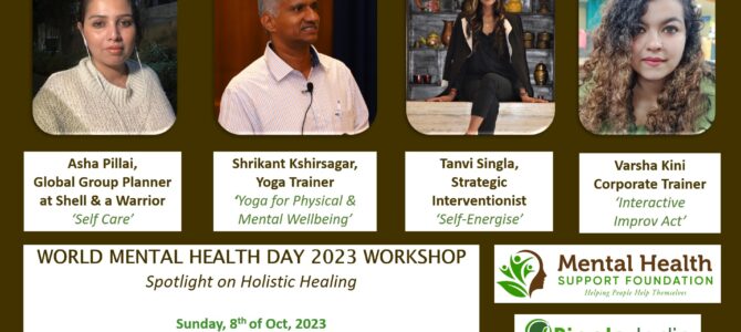 World Mental Health Day 2023 Workshop
